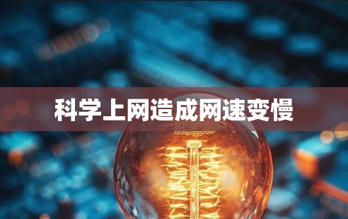 科学上网造成网速变慢